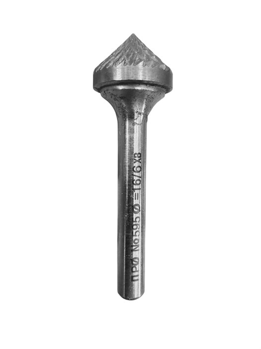 Борфреза конусная с углом 90° (форма M90 (K)) № 595 (D16 мм) 1608 - фото 7369