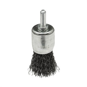 Щётка для дрели №182 концевая гофрированная d19мм 1508