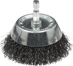Щётка для дрели №116 чашечная гофрированная d75мм 1507